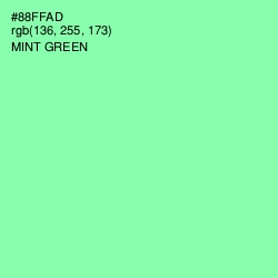 #88FFAD - Mint Green Color Image