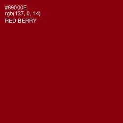 #89000E - Red Berry Color Image