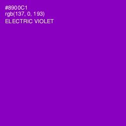 #8900C1 - Electric Violet Color Image