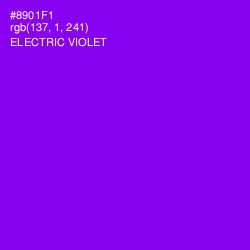 #8901F1 - Electric Violet Color Image