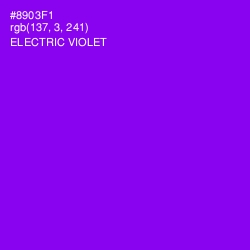 #8903F1 - Electric Violet Color Image