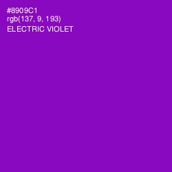 #8909C1 - Electric Violet Color Image