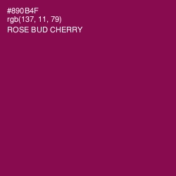 #890B4F - Rose Bud Cherry Color Image