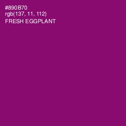 #890B70 - Fresh Eggplant Color Image