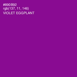 #890B92 - Violet Eggplant Color Image