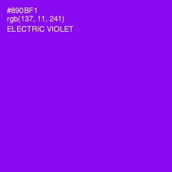 #890BF1 - Electric Violet Color Image