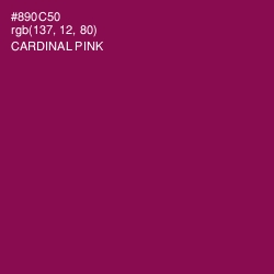 #890C50 - Cardinal Pink Color Image