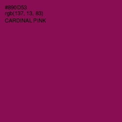 #890D53 - Cardinal Pink Color Image