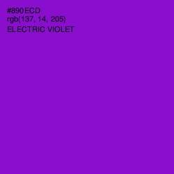 #890ECD - Electric Violet Color Image