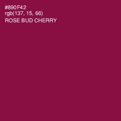 #890F42 - Rose Bud Cherry Color Image