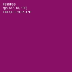 #890F66 - Fresh Eggplant Color Image