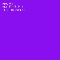 #890FF1 - Electric Violet Color Image