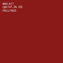 #891A17 - Falu Red Color Image