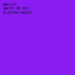 #891CF1 - Electric Violet Color Image