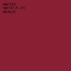 #891F33 - Merlot Color Image