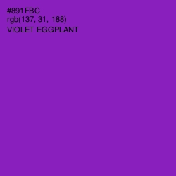 #891FBC - Violet Eggplant Color Image