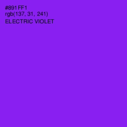 #891FF1 - Electric Violet Color Image