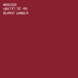 #89202E - Burnt Umber Color Image