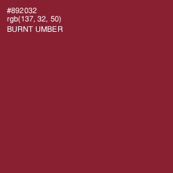 #892032 - Burnt Umber Color Image