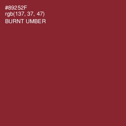 #89252F - Burnt Umber Color Image