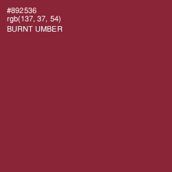 #892536 - Burnt Umber Color Image