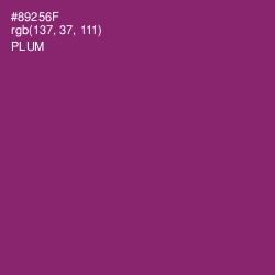 #89256F - Plum Color Image
