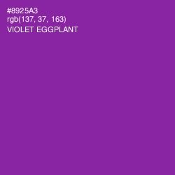 #8925A3 - Violet Eggplant Color Image