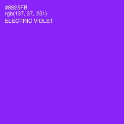 #8925FB - Electric Violet Color Image