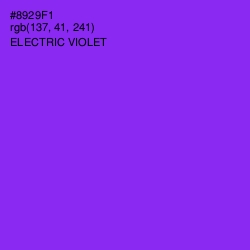 #8929F1 - Electric Violet Color Image