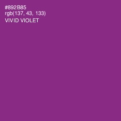 #892B85 - Vivid Violet Color Image