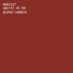 #892D27 - Burnt Umber Color Image