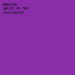 #892DA9 - Vivid Violet Color Image