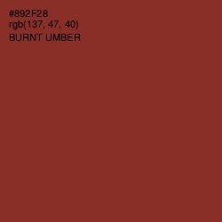 #892F28 - Burnt Umber Color Image