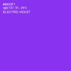 #8933F1 - Electric Violet Color Image
