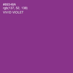 #89348A - Vivid Violet Color Image