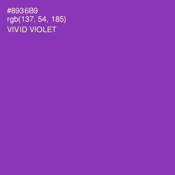 #8936B9 - Vivid Violet Color Image