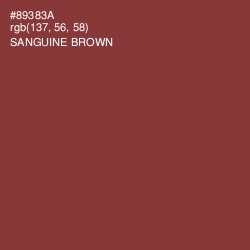 #89383A - Sanguine Brown Color Image