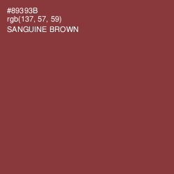 #89393B - Sanguine Brown Color Image