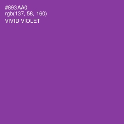 #893AA0 - Vivid Violet Color Image