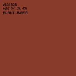 #893B2B - Burnt Umber Color Image