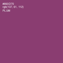 #893D70 - Plum Color Image