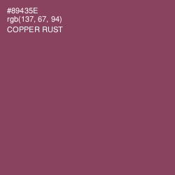 #89435E - Copper Rust Color Image