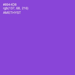 #8944D8 - Amethyst Color Image