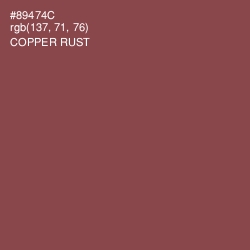 #89474C - Copper Rust Color Image