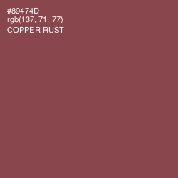 #89474D - Copper Rust Color Image