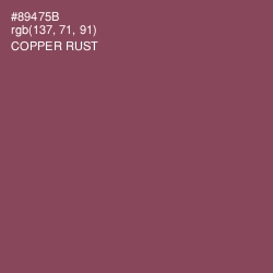 #89475B - Copper Rust Color Image