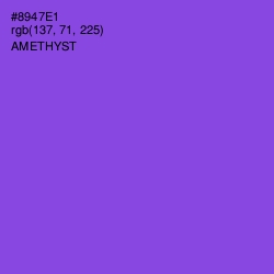 #8947E1 - Amethyst Color Image