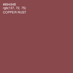 #89484B - Copper Rust Color Image