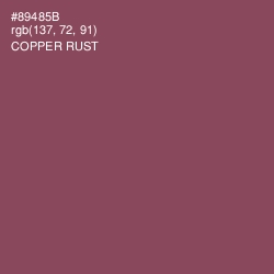#89485B - Copper Rust Color Image
