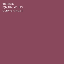 #89485C - Copper Rust Color Image